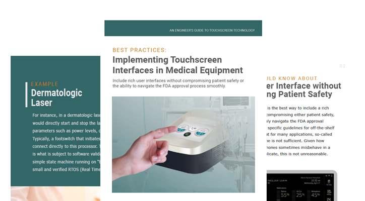 Implementing Touchscreen Interfaces in Medical Equipment Web Medical Grade Touchscreen White Paper